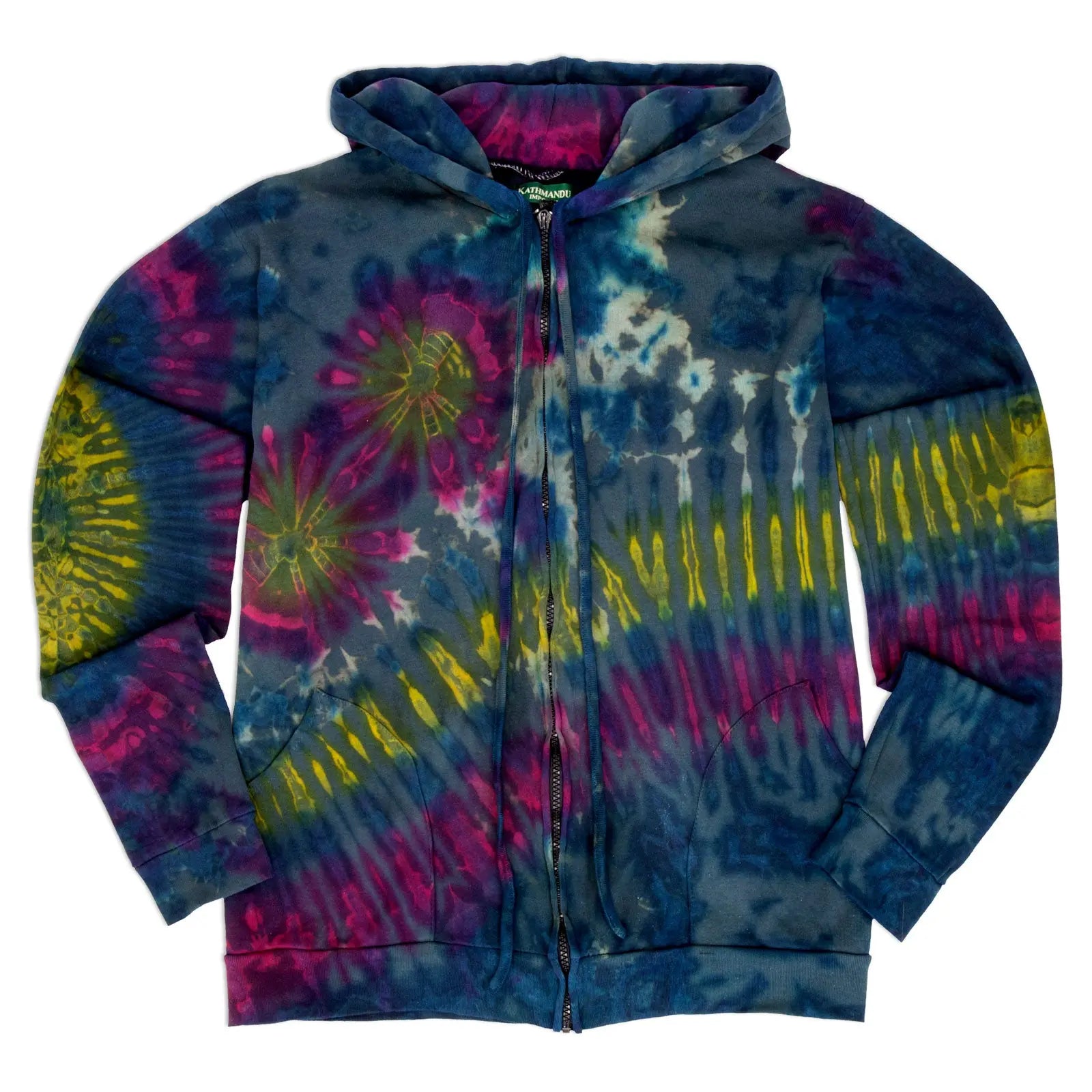 Nebula Tie Dye Zip Up Hoodie | Hippie Shop