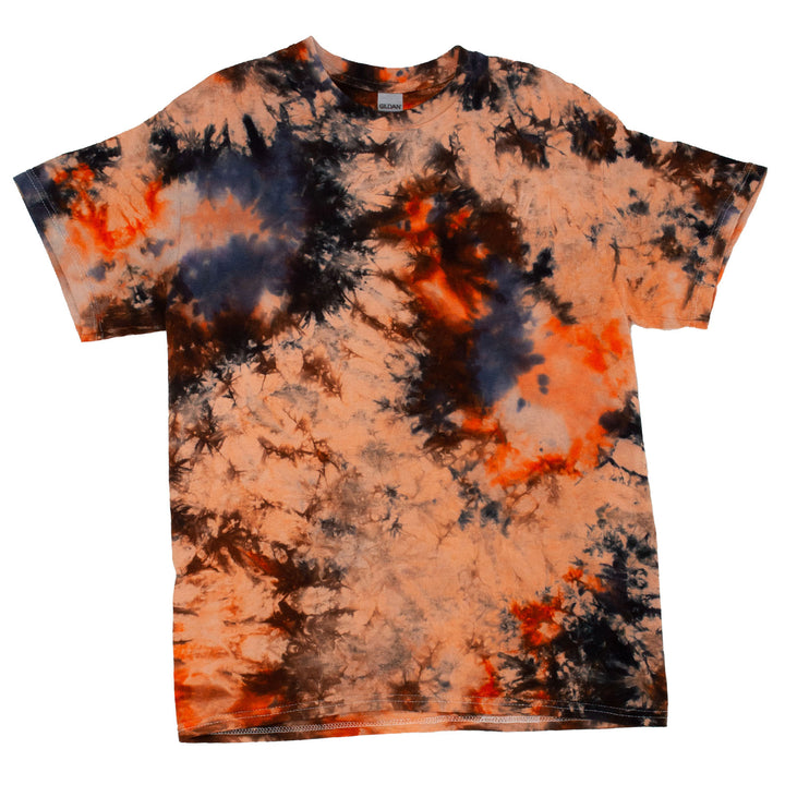 Dirty Orange Liquid Infusion Tie Dye T Shirt