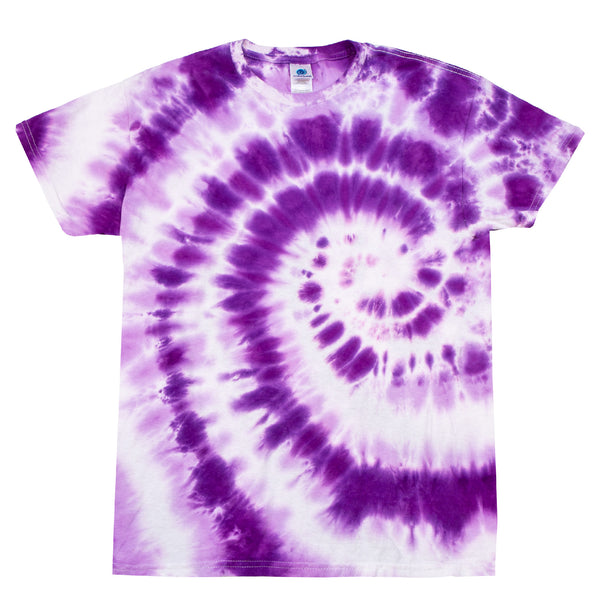 Purple Swirl Tie Dye T Shirt