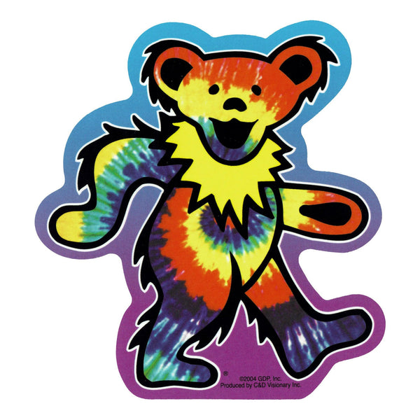 Grateful Dead Tie Dye Bear Bumper Sticker