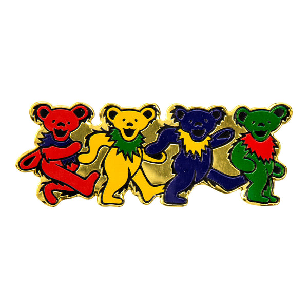 Grateful Dead Dancing Bears Metal Sticker