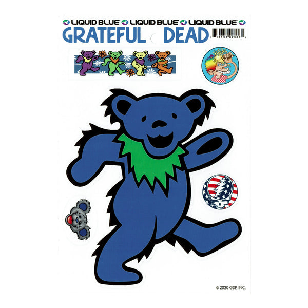Grateful Dead Blue Bear Die Cut Sticker