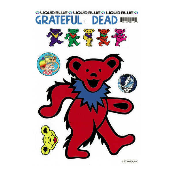 Grateful Dead Red Bear Die Cut Sticker