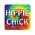 Hippie Chick Tie Dye Sticker