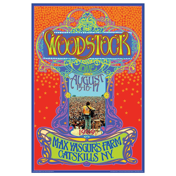Woodstock Max Yasgur's Farm Poster