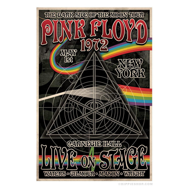 Pink Floyd Live on Stage 1972 Poster