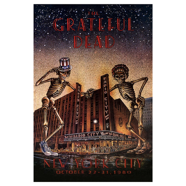 Grateful Dead Radio City Music Hall 1980 Poster