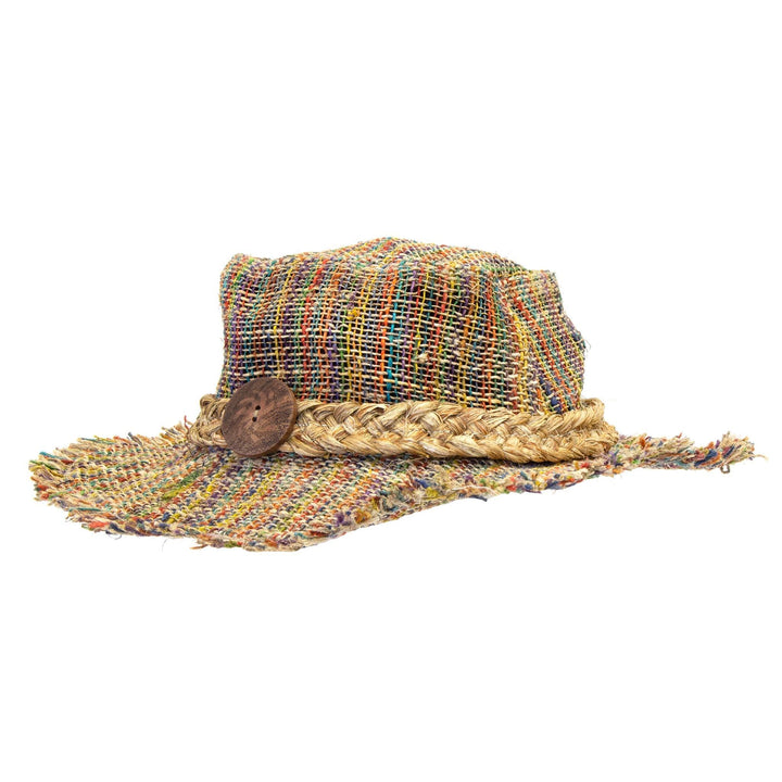 Rainbow Woven Hemp Hat