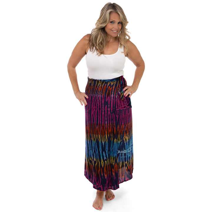 Hippie at Heart Tie Dye Wrap Skirt