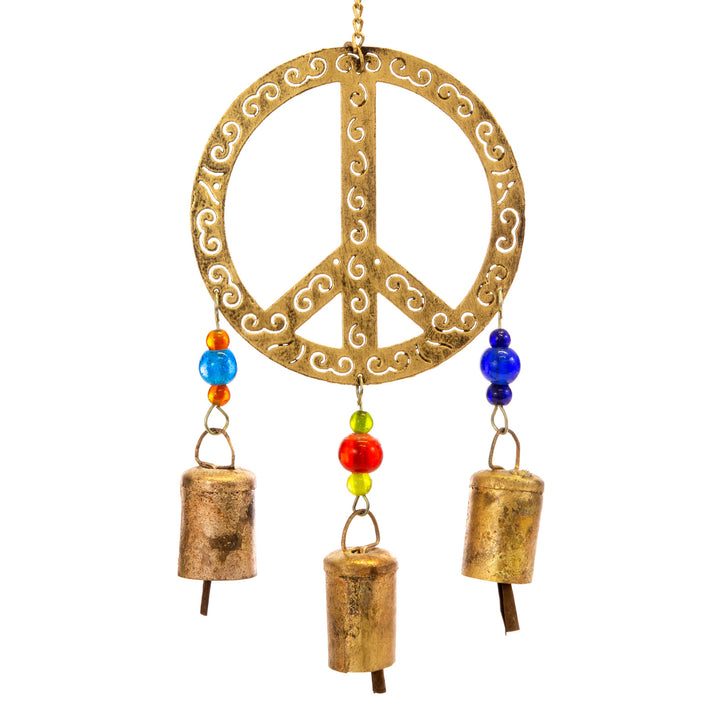 Recycled Peace Sign Wind Chime