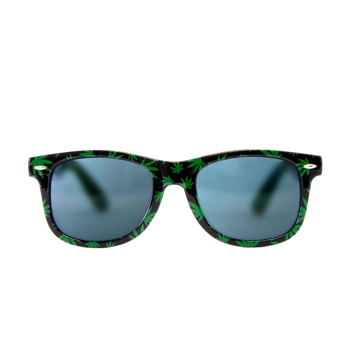 Pot Leaf Wayfarer Sunglasses