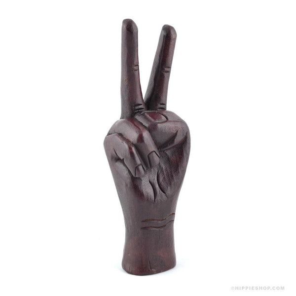 Keep the Peace Wooden Statue
