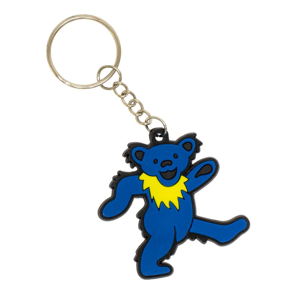 Grateful Dead Blue Dancing Bear Keychain