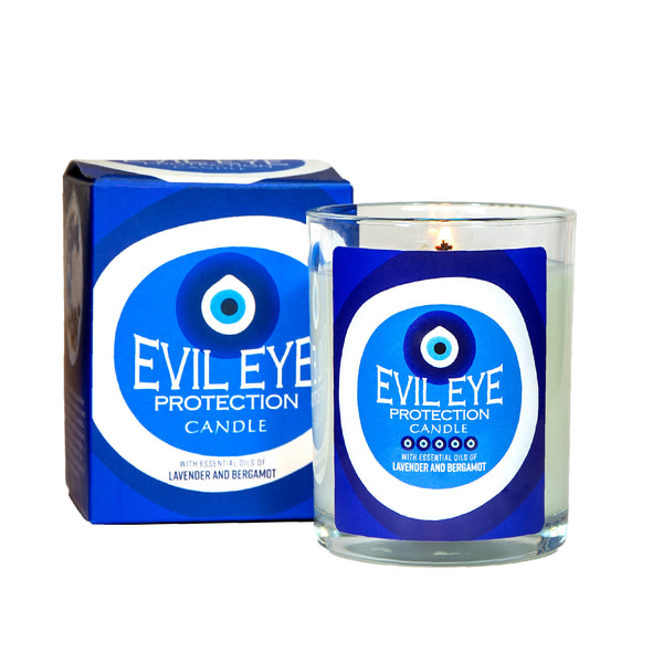 Evil Eye Protection Glass Candle