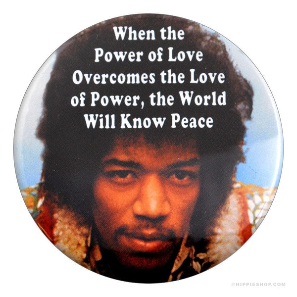 Jimi Hendrix The Power of Love Button