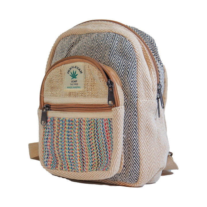 Hemp Multi-Stripe Mini Backpack