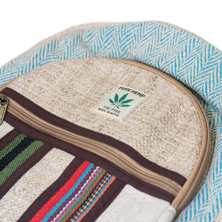 Earthly Essence Hemp and Patchwork Backpack