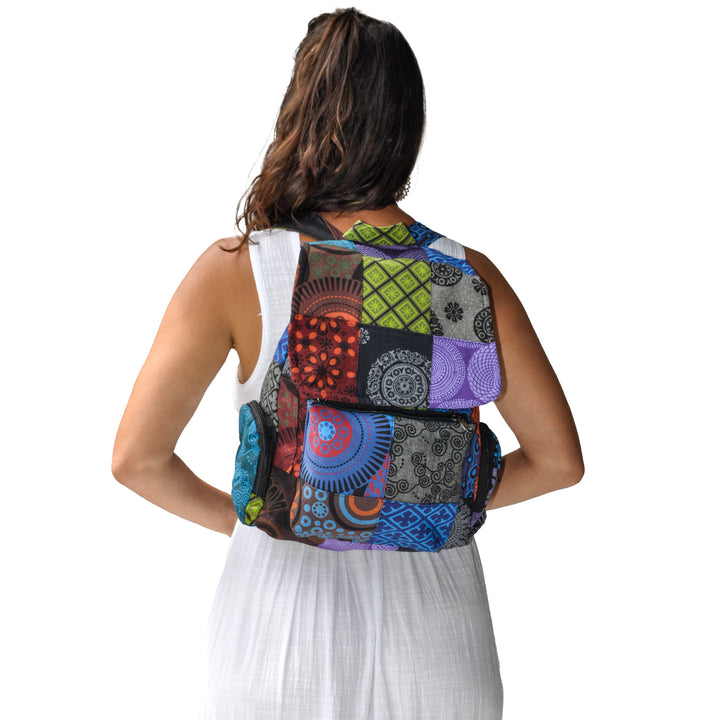 Mixed Patch Backpack - model