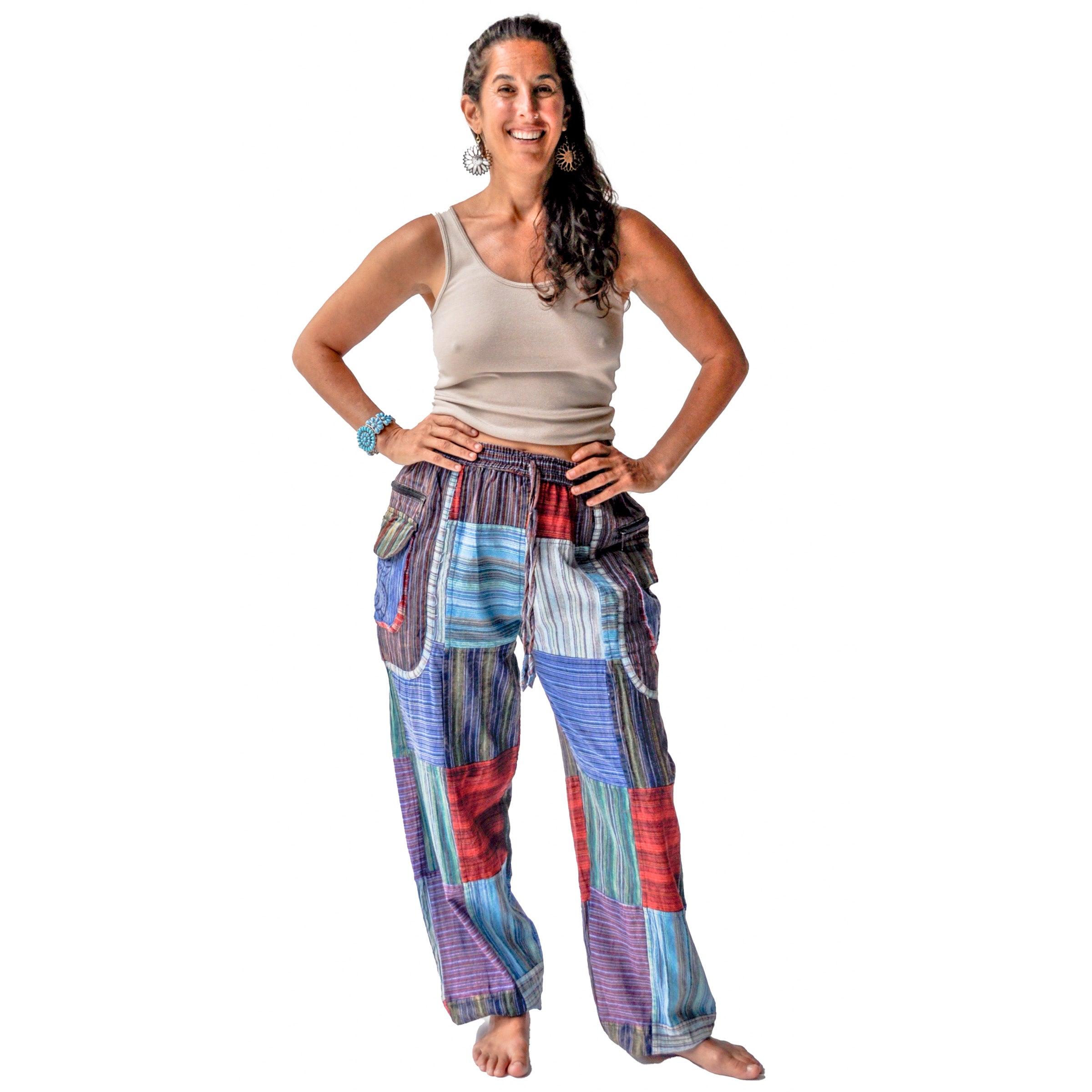 The Veshti Company Cotton Hippie Harem Pants for Women's High Waist Low  Crotch Loose Baggy Tapestry Yoga Pajama Pants, Black - Bladebreaker, M :  Amazon.in: Fashion
