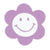 Happy Face Flower Sticker