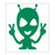 Alien Peace Sign Sticker