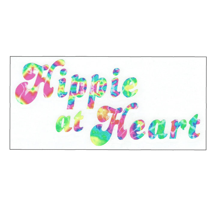 Hippie At Heart Tie Dye Sticker